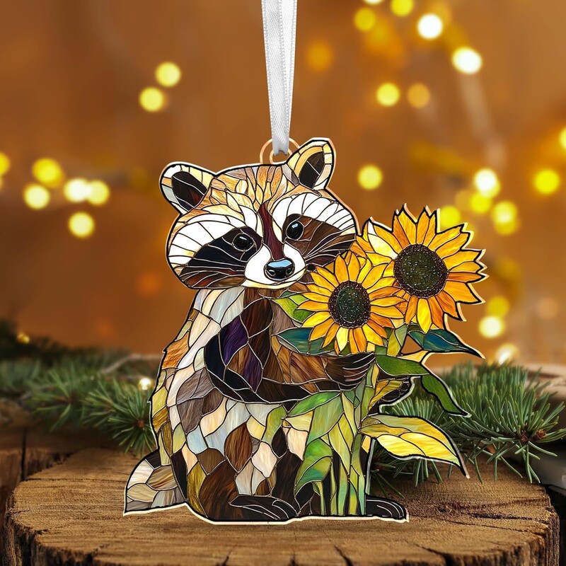 Cross-Border New Model Woodland Animal Suncatcher Acrylic Hanging Ornament