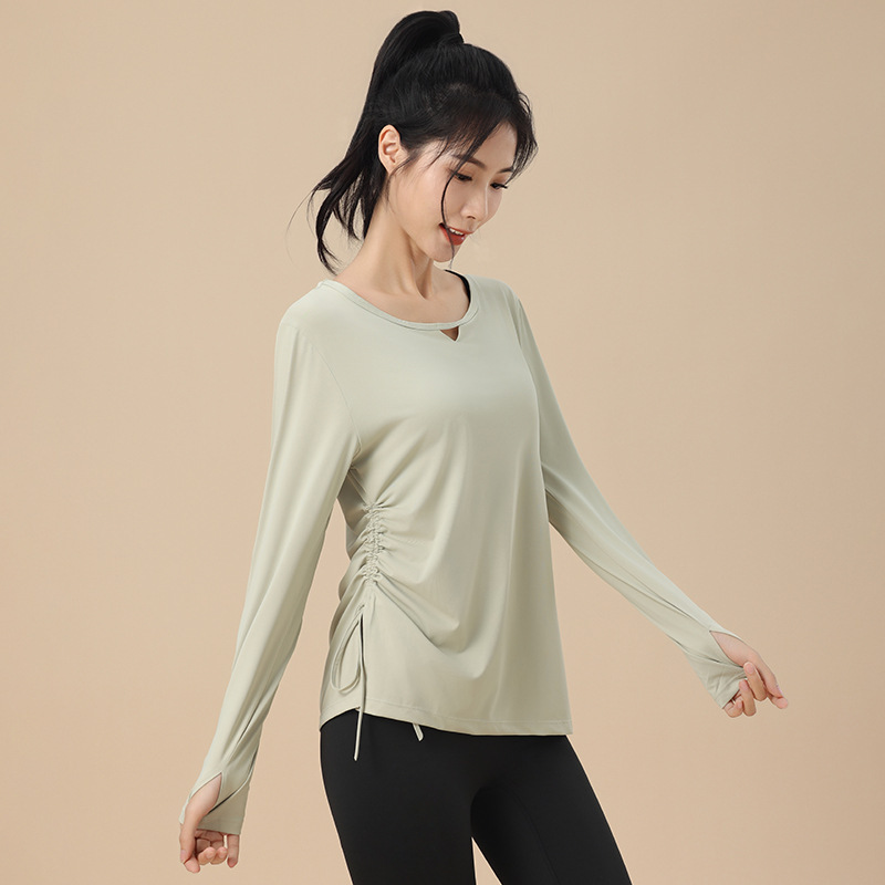 Sports Top Women's Autumn New plus size Loose Running Fitness Long Sleeve Slim Breathable T-shirt Yoga Clothes