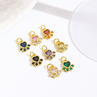 ���������~�18k��ɫ���s΢��ʯ��צӡ����DIY������Ʒ���
