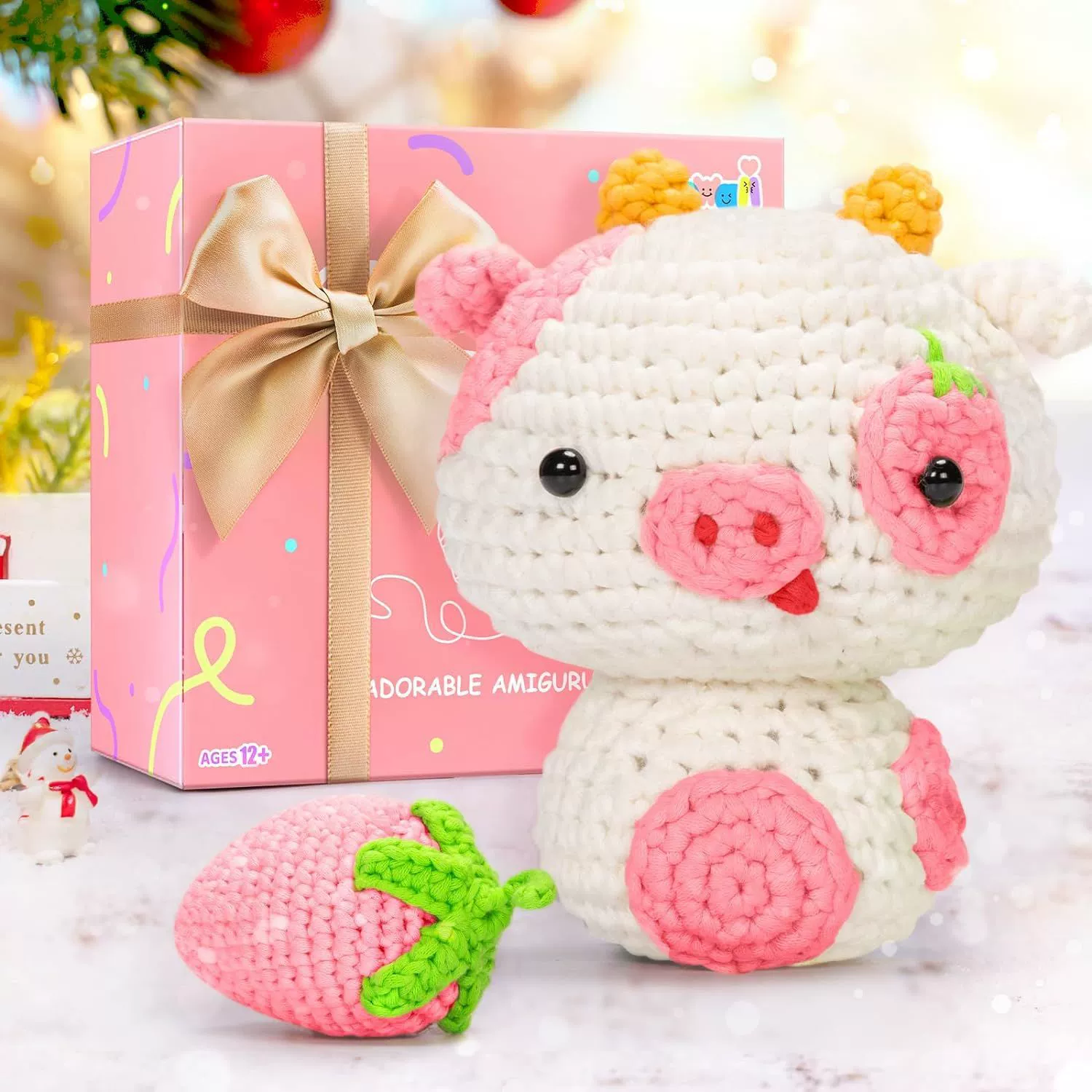 Набор для вязания крючком Mewaii для начинающих Полный набор DIY для животных для взрослых детей