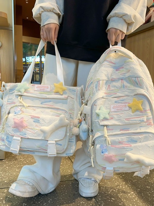 2025 new schoolbag children primary school students grade 3-6 girls junior high school students Senior high school backpack college style backpack
