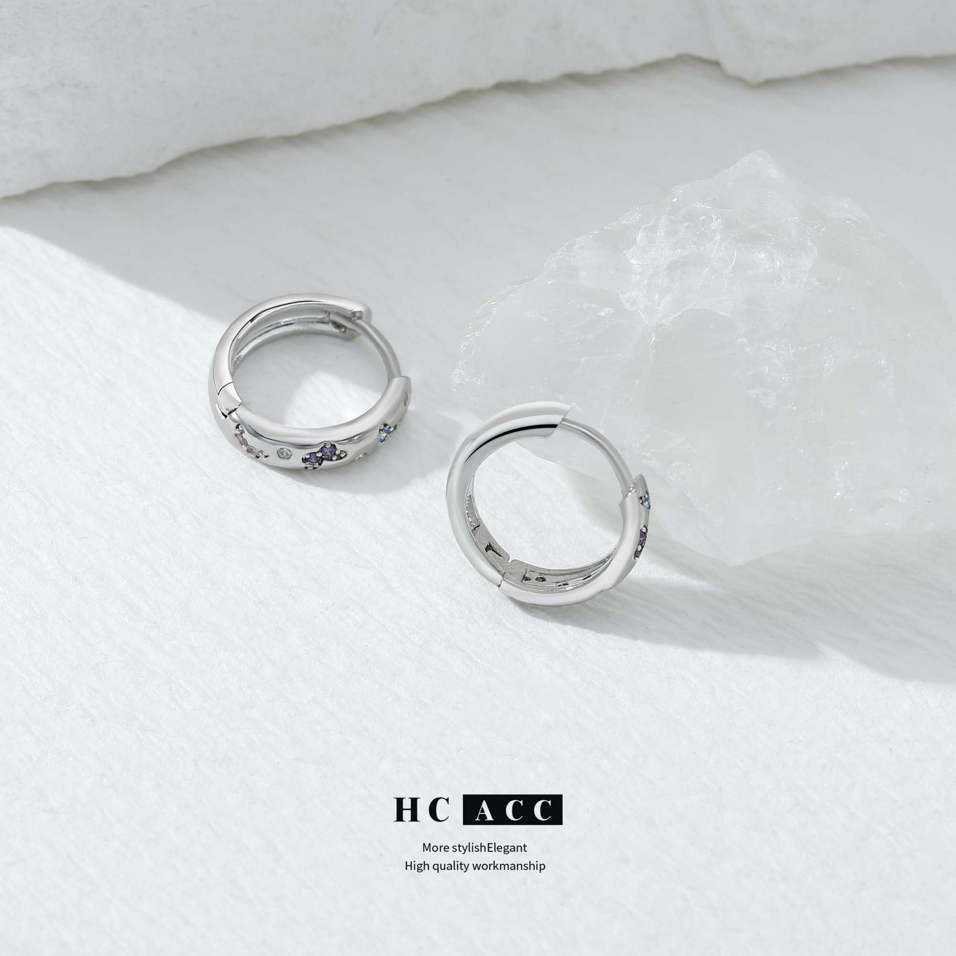 european-and-american-fashion-ins-style-inlaid-color-zircon-female-temperament-simple-circle-exquisite-design-sense-earring-earrings european-and-american-fashion-ins-style-inlaid-color-zircon-female-temperament-simple-circle-exquisite-design-sense-earring-earrings