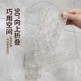 新款吸盘波纹旅行衣架 便携式宿舍挂衣服 酒店出差旅游室内衣挂钩