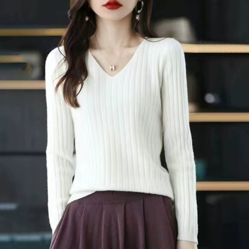 Knitted long-sleeve, sweater, slim fit