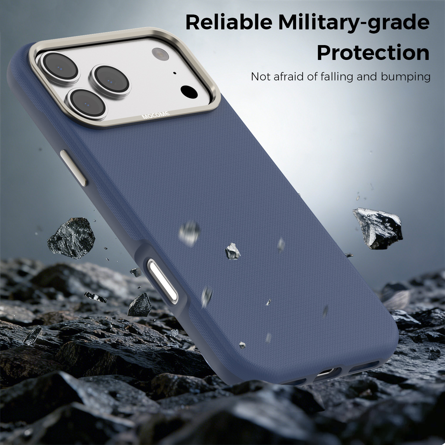 Ốp lưng điện thoại từ tính công nghệ vải dệt cho iPhone 17, 16 Pro Max, 15 — Cam, Xanh dương, Đen, Xanh lá chi tiết 15