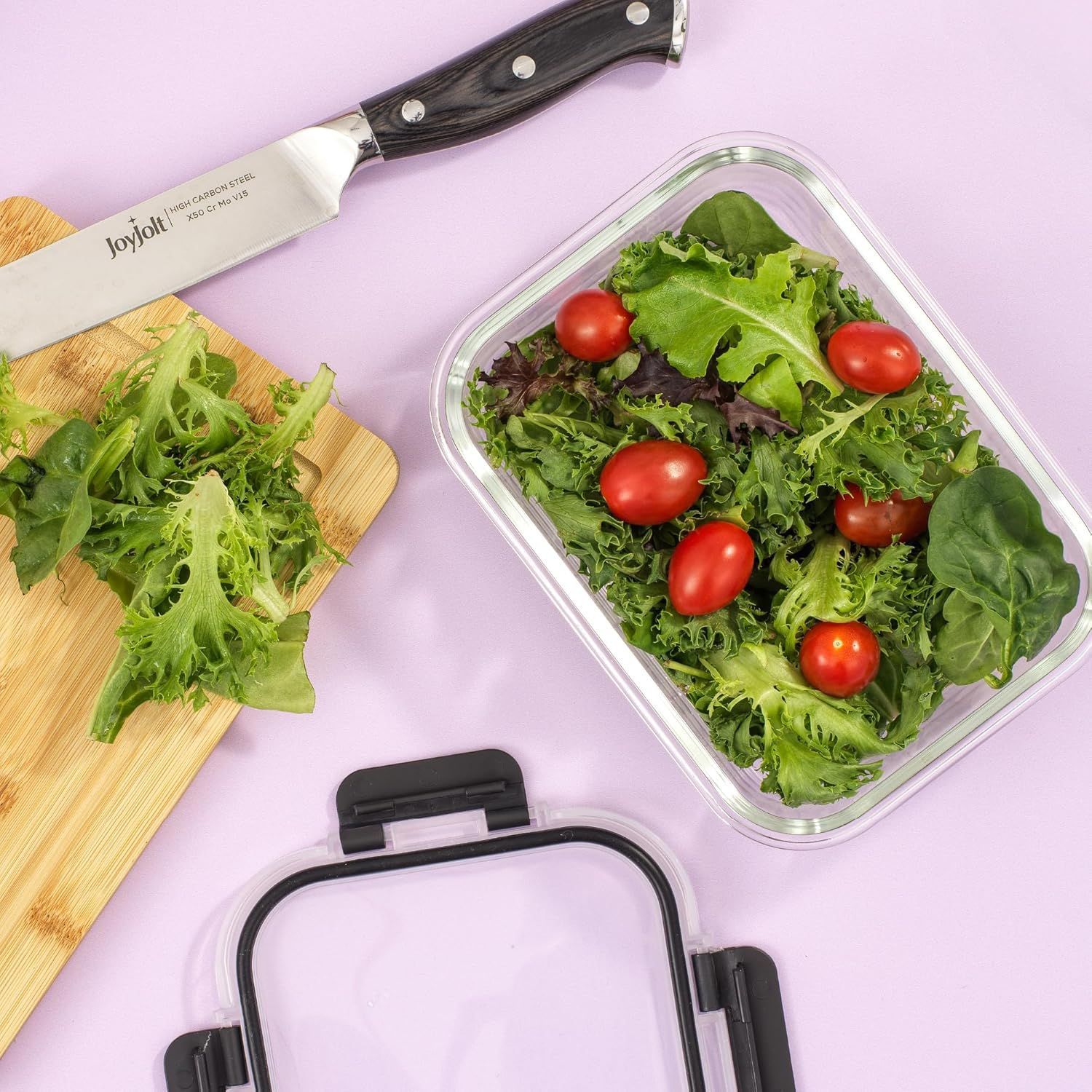 Amazon explosión de alta borosilicona de vidrio almuerzo puede entrar en el horno de microondas 12 conjuntos de caja de sellado fresco con cubierta de grado alimenticio
