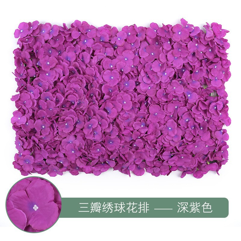 Muro de Flores de Hortensia para Decoración de Bodas, Arreglo Floral, Fondo de Pantalla, Alfombra de Pared, Arreglo Floral Artificial, Muro de Flores Famoso en Internet, Decoración de Bodas al por Mayor