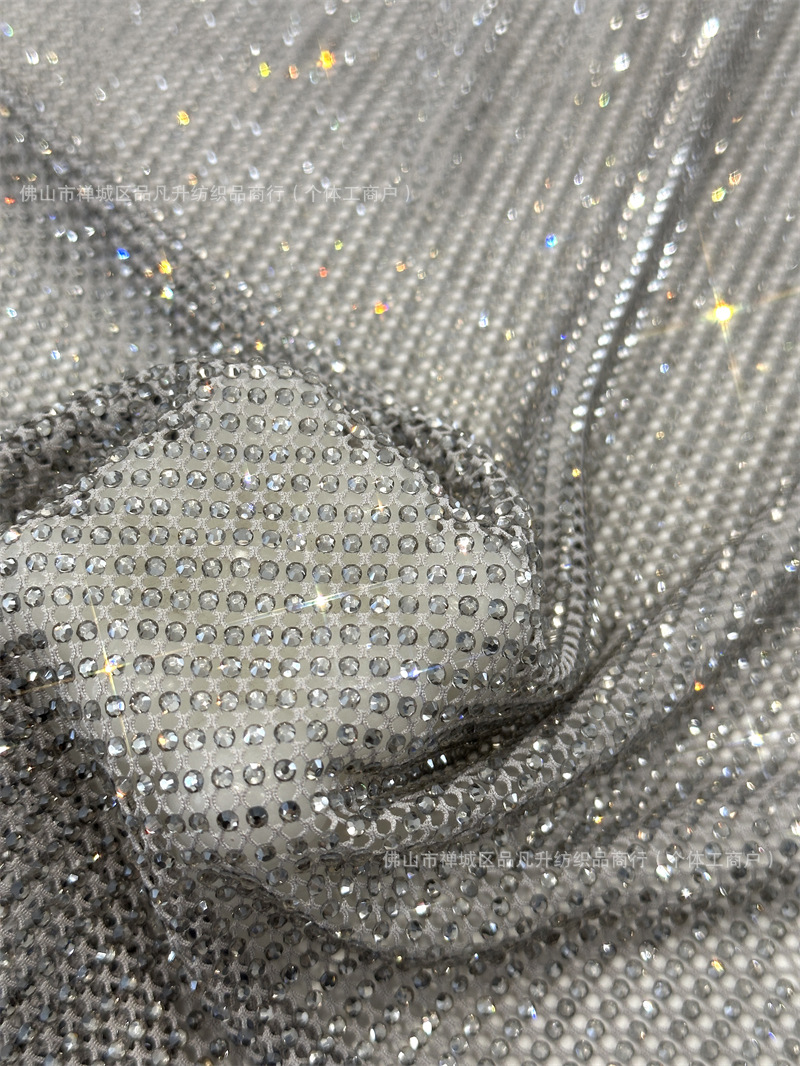 Transfronterizos amazónicos de moda de alta calidad, ropa de mangas largas de diamante de alta densidad, tela de diamante caliente de alta densidad