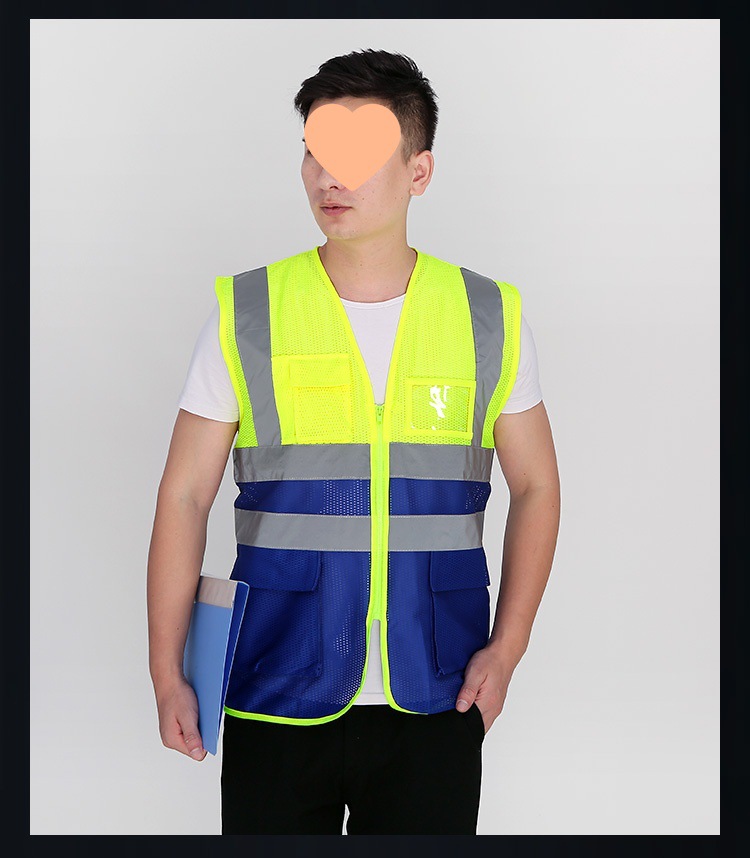 chaleco reflectante chaleco reflectante chaqueta chaqueta fluorescente de luz nocturna construcción ropa de seguridad sanitario trabajador de trabajo abrazadera