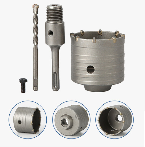 Wall hole opener concrete drilling electric hammer drill bit carbide hollow drill air conditioning expansion pipe hole opener