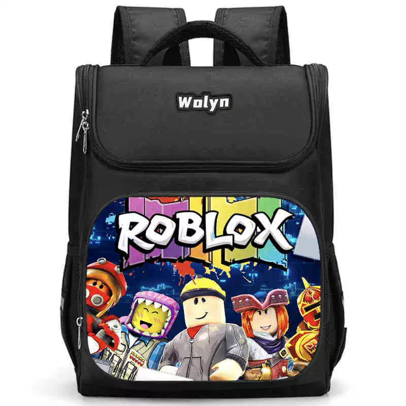 ROBLOX Roble Missing Printing Cross-border Package. Детские школьные сумки для начальной школы. Сумка поддерживает прямые продажи от производителя.