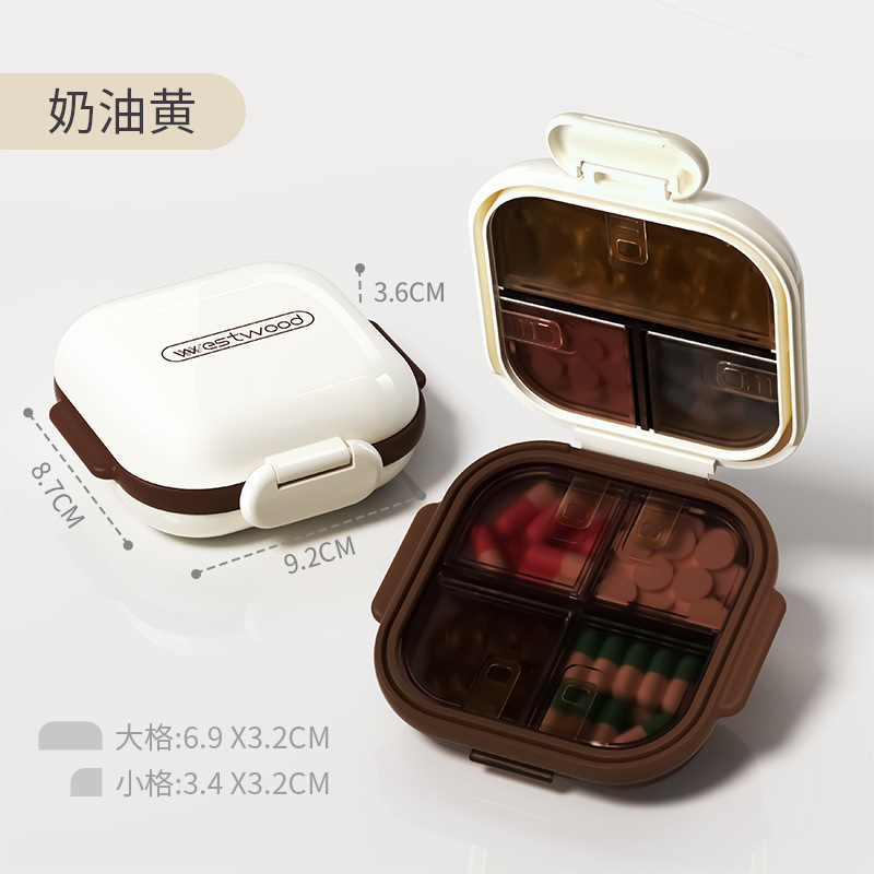 薬箱携帯薬品分注箱一週間七日に一日三食ミニ錠剤薬箱|undefined