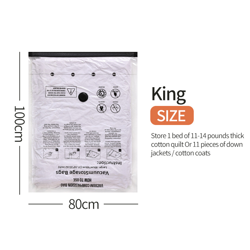 Transfronterizo Amazon comercio exterior bolsa de compresión de vacío bolsa de almacenamiento edredón ropa especial vacío impresión negra transparente