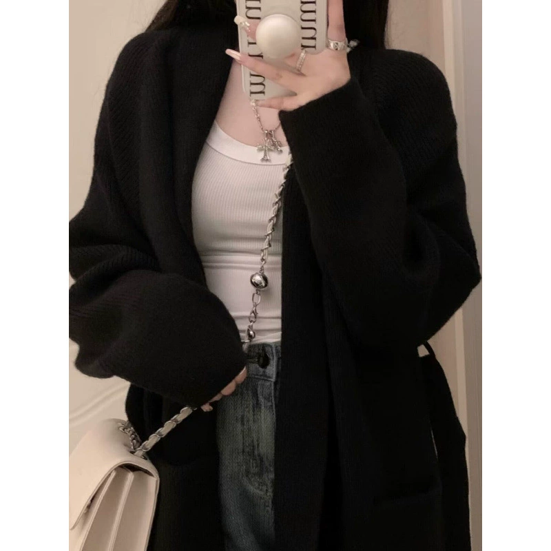 Кардиган, милый цветной свитер, куртка, oversize