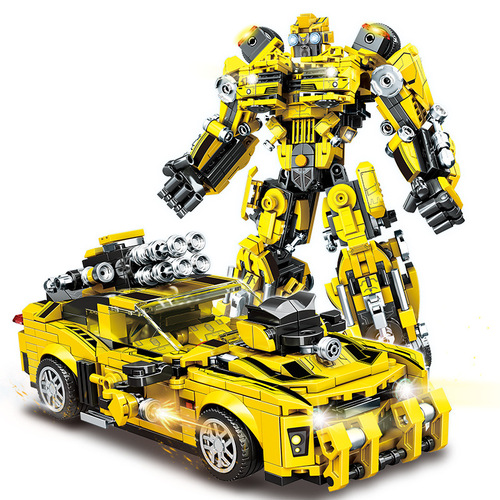 Compatible with Lego Mecha Robot Transformation Assembling Building Blocks King Kong Toys 6 Boys High Difficulty Giant Type 8 Children