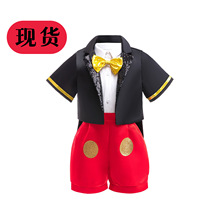 万圣节cosplay儿童短袖套装儿童圣诞节COS服装米奇米妮演出礼服