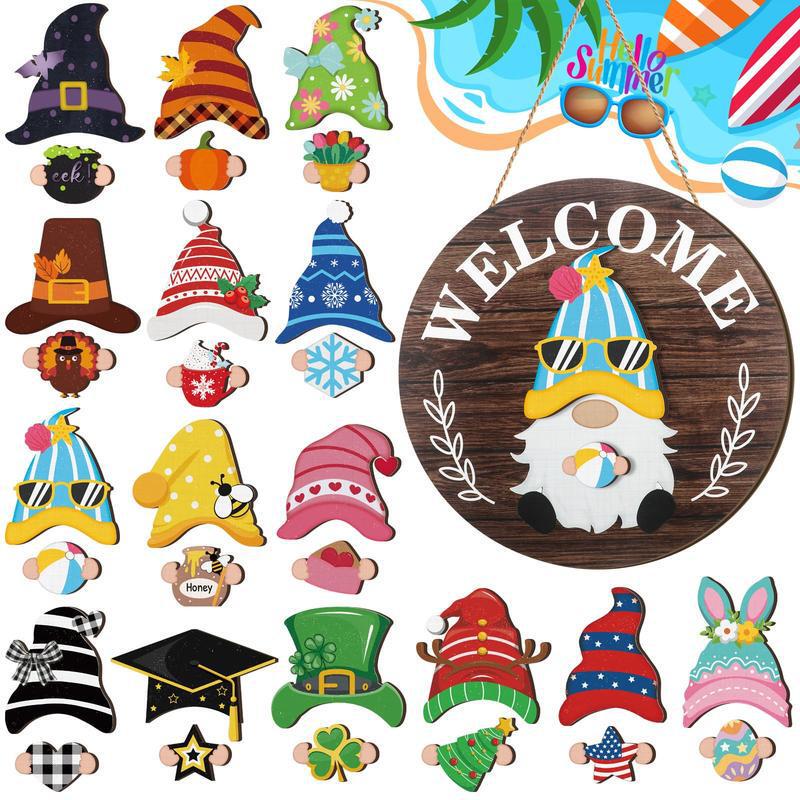 Christmas Halloween 35pcs Interchangeable Welcome Sign|undefined