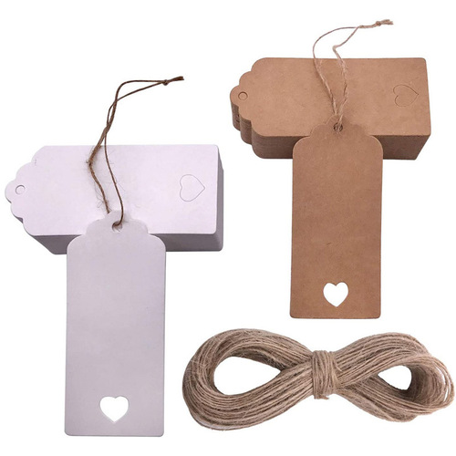 Manufacturer kraft paper love tag card design colorful kraft paper thank you tag holiday gift