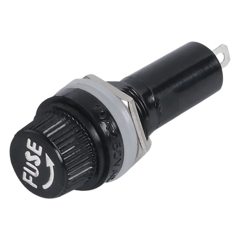 Черная ручка FUSE предохранитель держатель из клейкого дерева предохранитель стеклянный держатель трубки перегрева защита предохранитель основание оптовая продажа