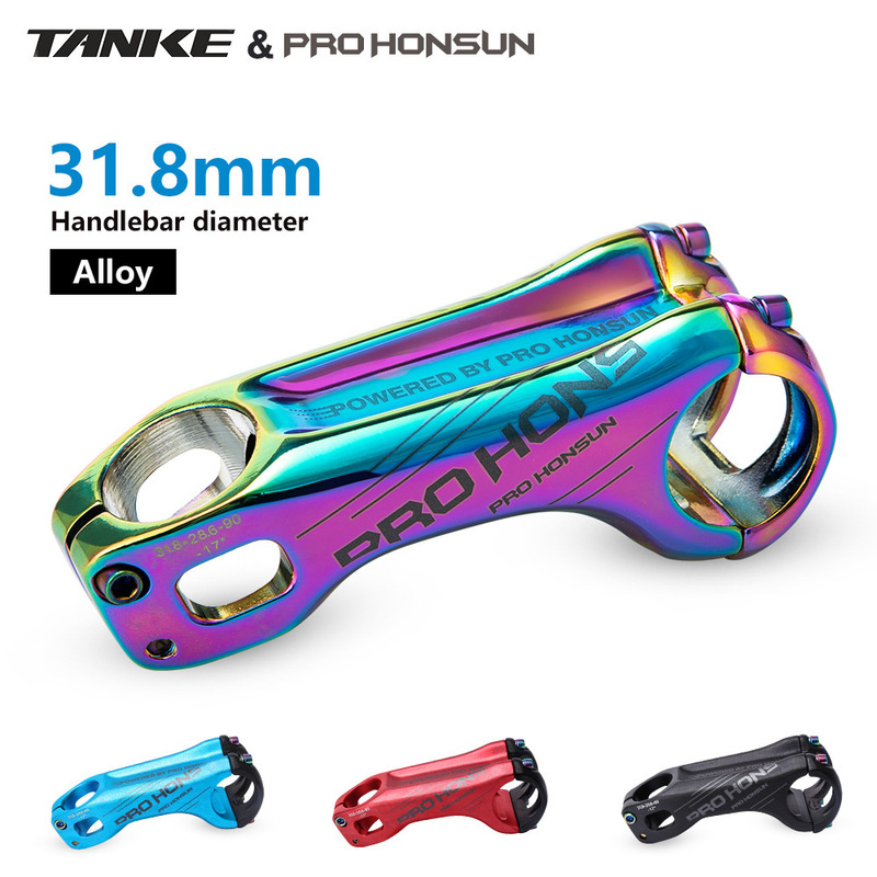 Prohonsun Mountain Bike Stem Negative 17 Degree Road Bike 70 90mm Aluminum Alloy Colorful Stem Prohonsun Mountain Bike Stem Negative 17 Degree Road Bike 70 90mm Aluminum Alloy Colorful Stem