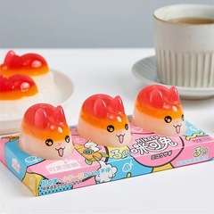 Hugely Popular Three-Color Mikey Rabbit Pudding Jelly Strawberry Flavor 243g Fruit Type Cute Cartoon Dessert Snack