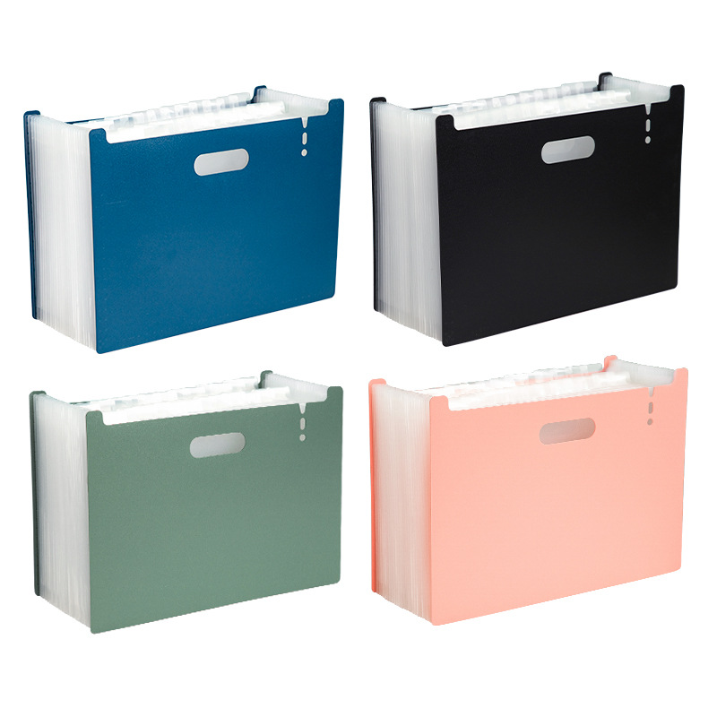 Bolsa de órgano vertical A4 Clasificación de múltiples capas Carpeta 13 rejilla estudiante prueba Carpeta de papel bolsa de almacenamiento Paquete de archivo de material al por mayor