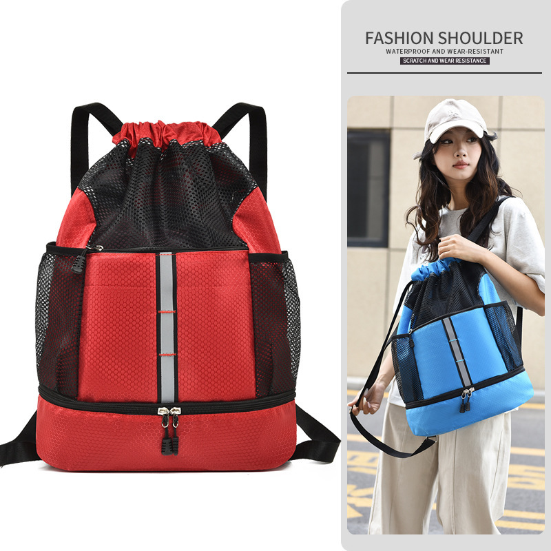 新しい乾湿分離バックパック、シンプルな大容量バックパック、スポーツファッション、軽量防水アウトドアバックパック|undefined