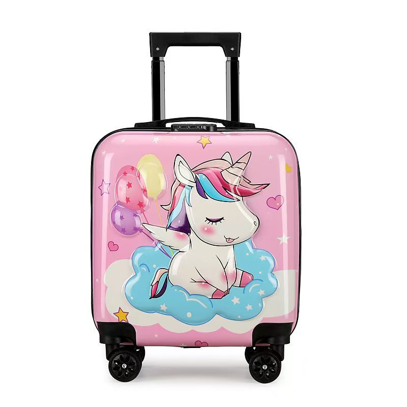 Nuevo cartón de dibujos animados para niños, maletero para hombres y mujeres, maleta libre de envío, caja de contraseña de 18 pulgadas, maleta de embarque de 20 pulgadas