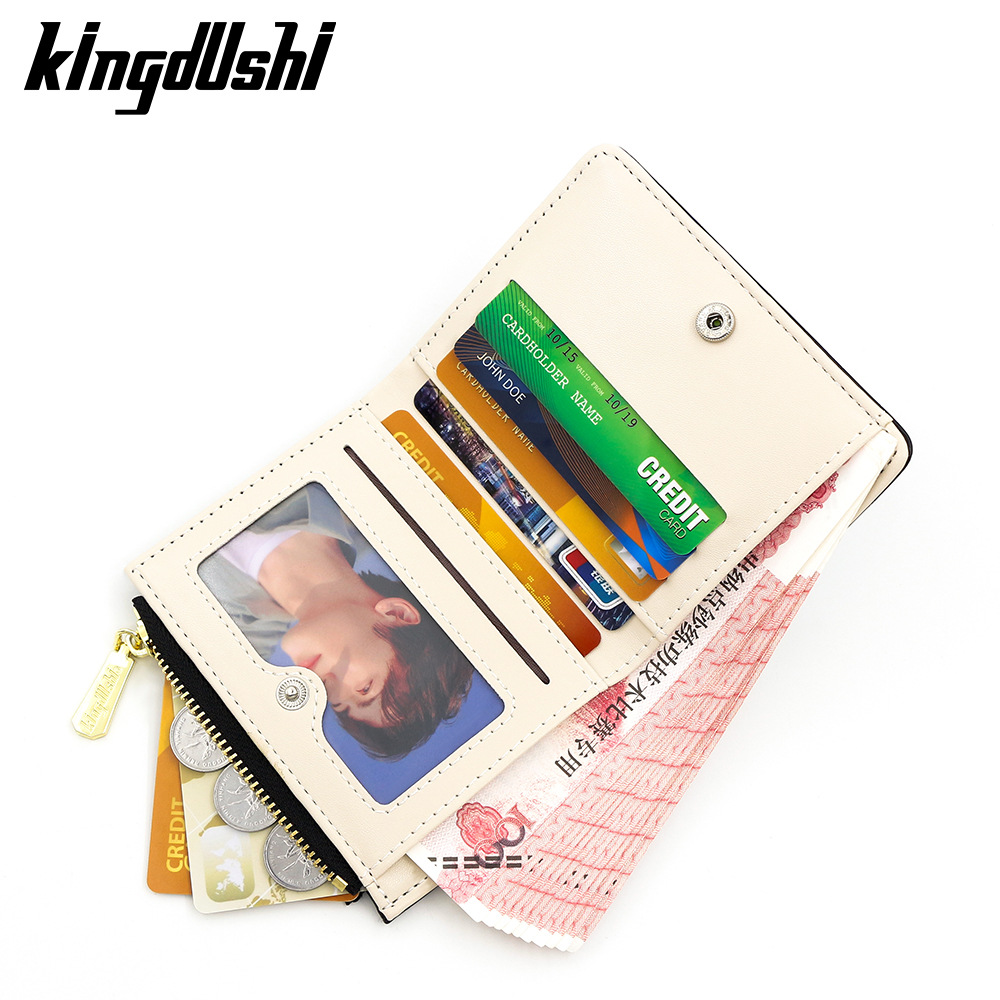 Nueva billetera de moda simple de piedra con cremallera bolso de cambio bolso de color caramelo mujer multi-tarjeta bolsa de tarjetas mayorista