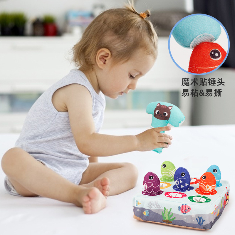 Infantil simulación de educación temprana divertido rábano tirando caja educativa de los niños cognitiva digital a juego de peluche caja de pesca de juguete