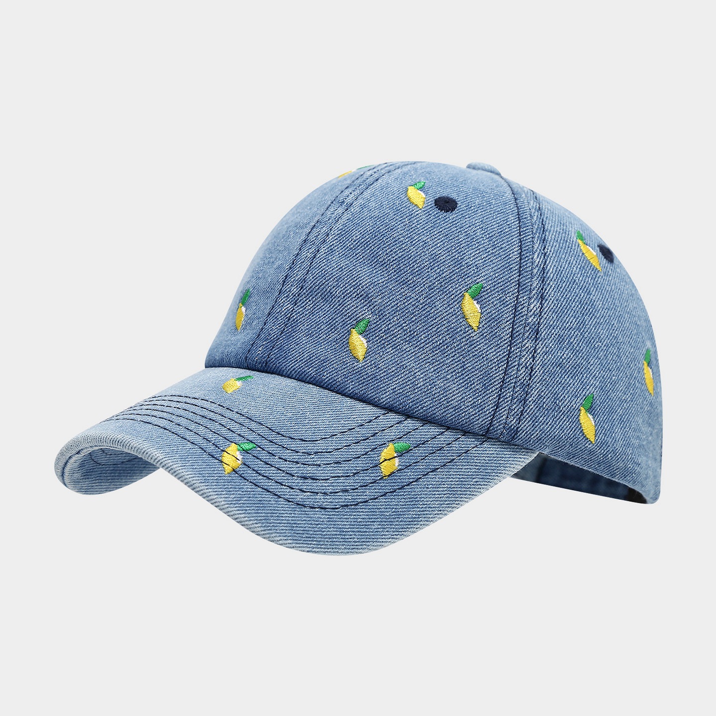 Amor bordado sombrero de béisbol de vaqueros mujer primavera moda salvaje curva gorra pareja sombrero de sombrero image 10
