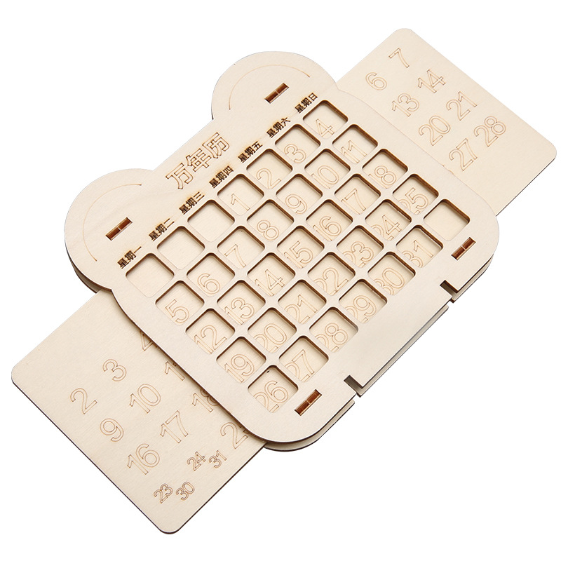 Tecnología pequeña producción calendario casero hecho a mano bricolaje ciencia y educación experimento juguetes niños diversión material educativo paquete al por mayor