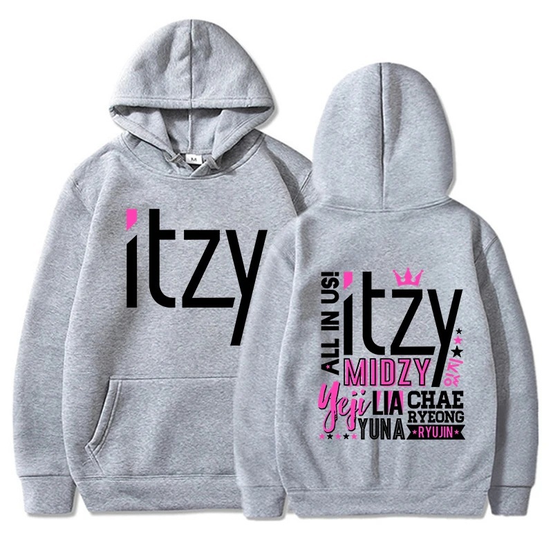 New Fashion Kpop Men Women Hoodies ITZY Printed Sweatshirt A