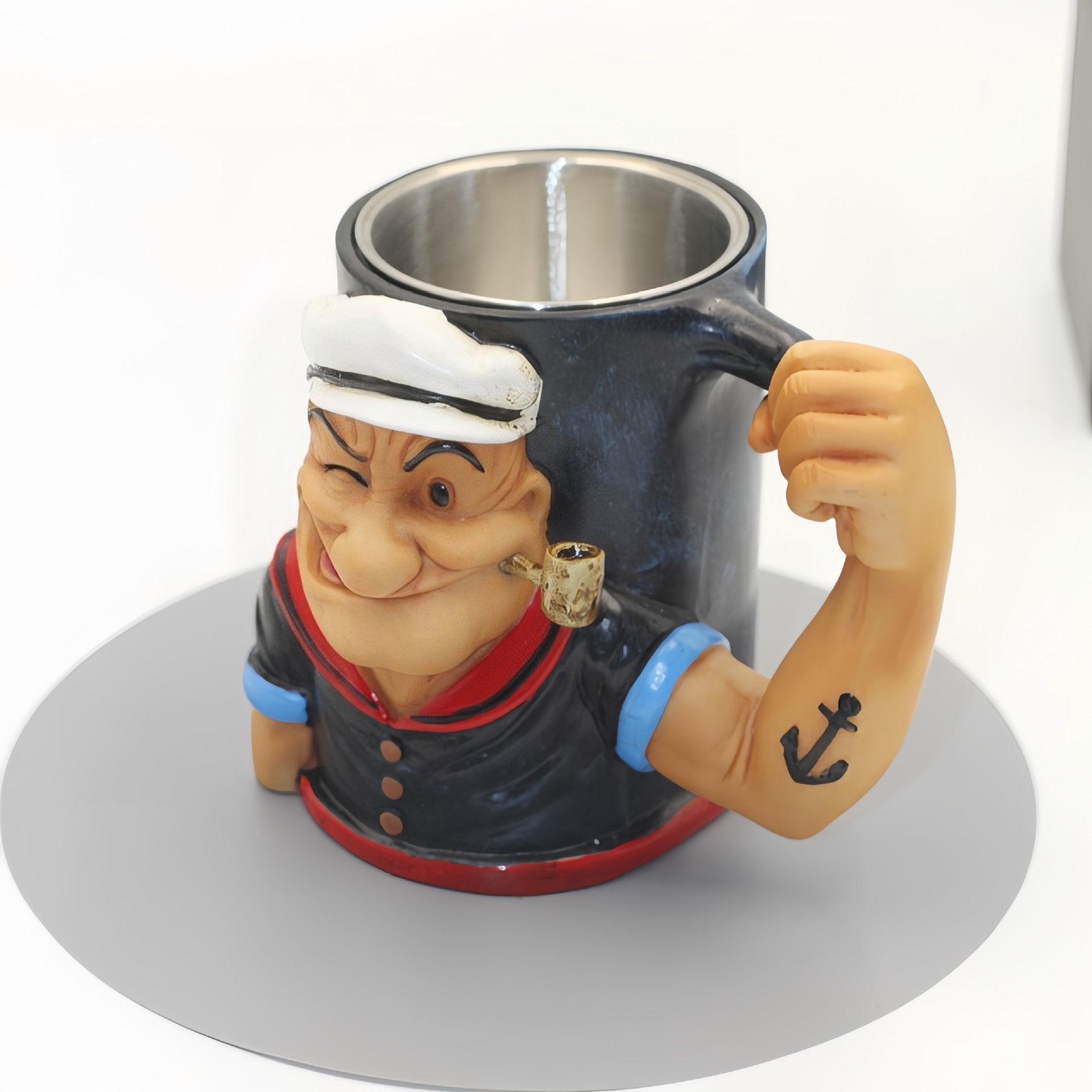 Nuevo producto transfronterizo 3DPopeyePowerMug Popeye Man Power Cup Home Coffee Cup Regalo