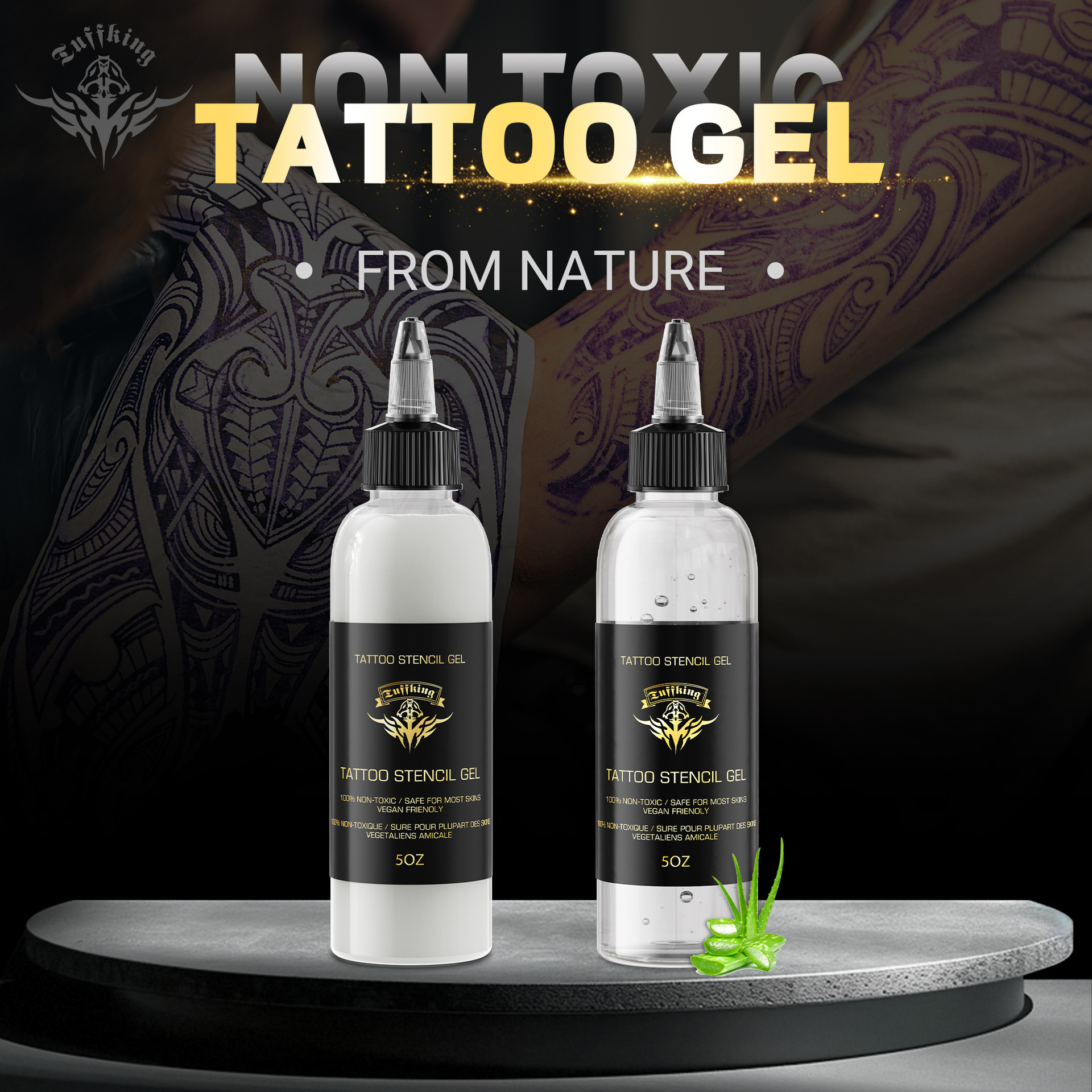 El gel de transferencia de tatuajes tuffking transfronterizo 150 ml de transferencia se puede personalizar claramente con el uso de papel de transferencia.