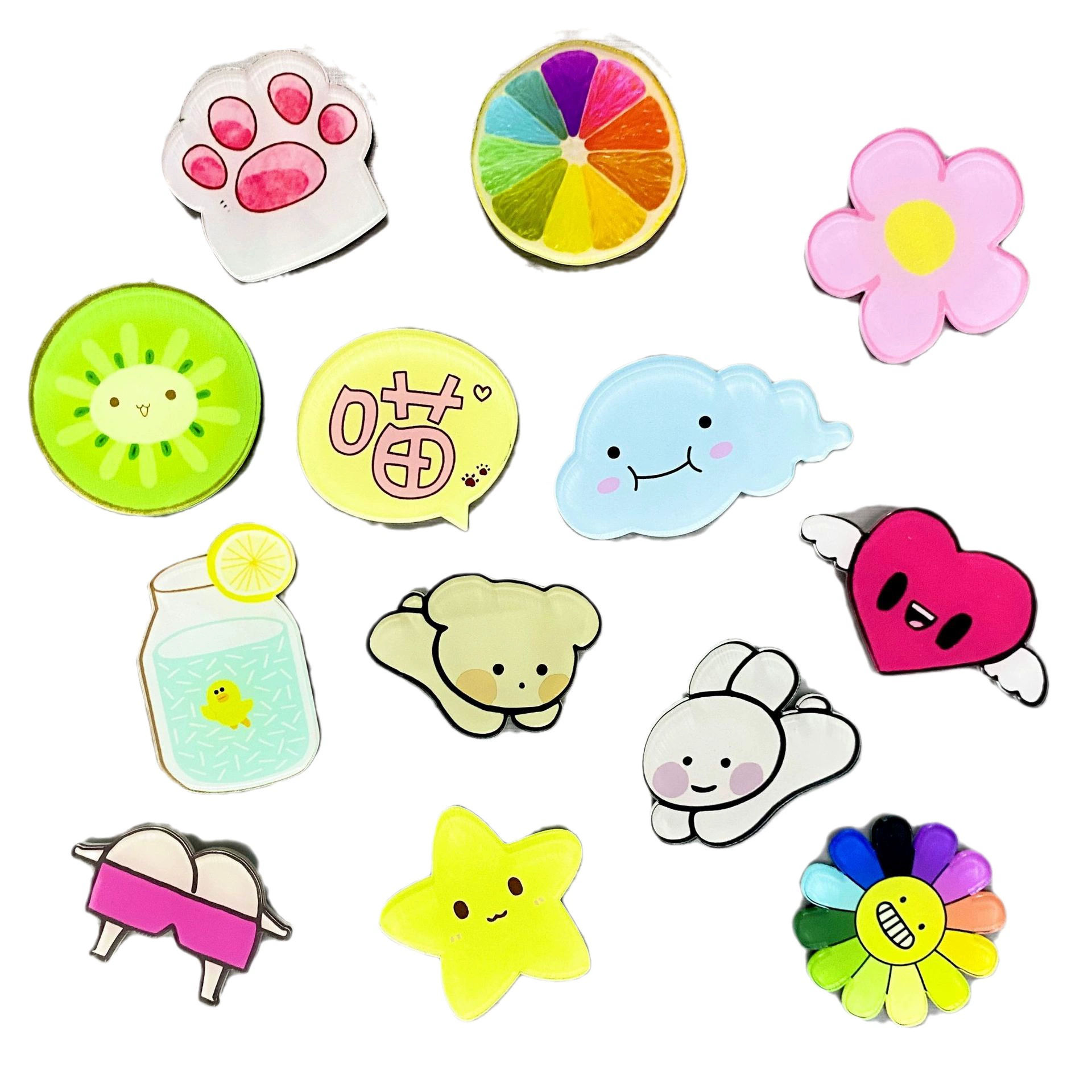 Brand cute cartoon fridge magnet, creative magnetic strong magnet, South Korea, cute animals, cats and dogs