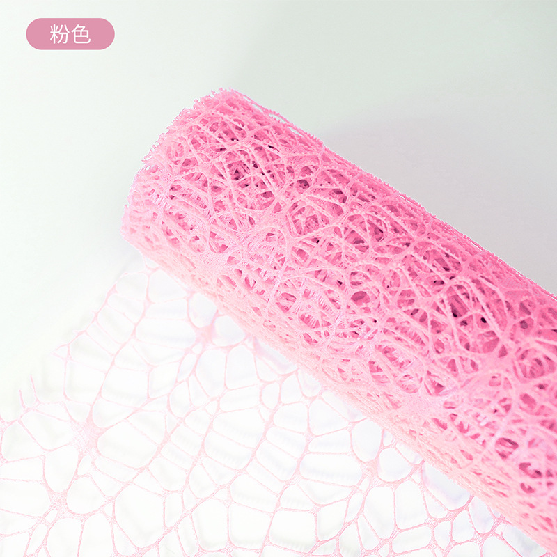 Flower Party Factory Venta al por mayor Nuevo estilo transfronterizo Red jacquard Embalaje de flores Red de hilo Decoración de ramo Red de hilo Material de embalaje de floristería