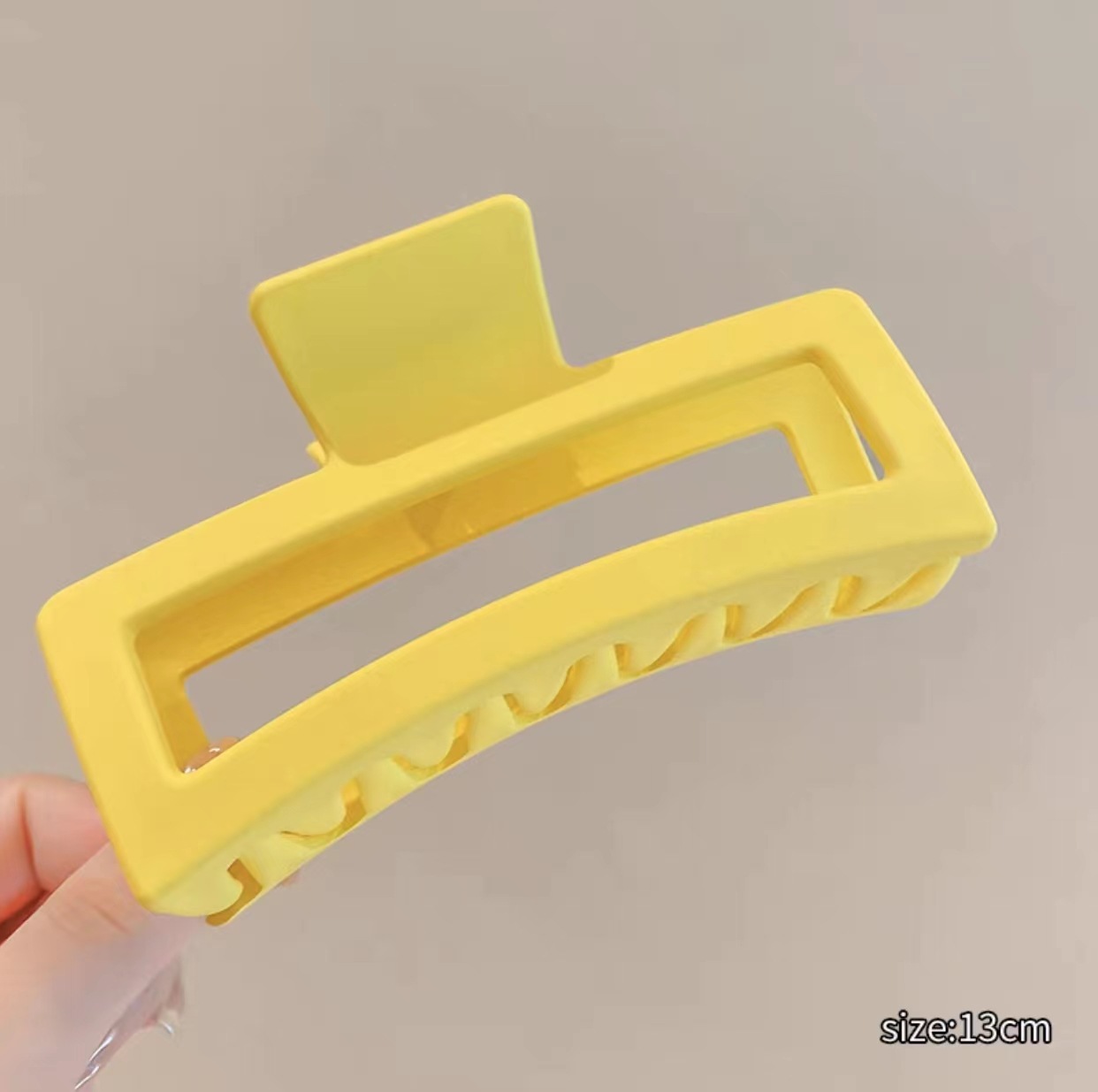 Pinza de pelo extra grande de 13 cm para cabello grueso, pinza de tiburón sencilla para mujer, horquilla de alta gama. image 19