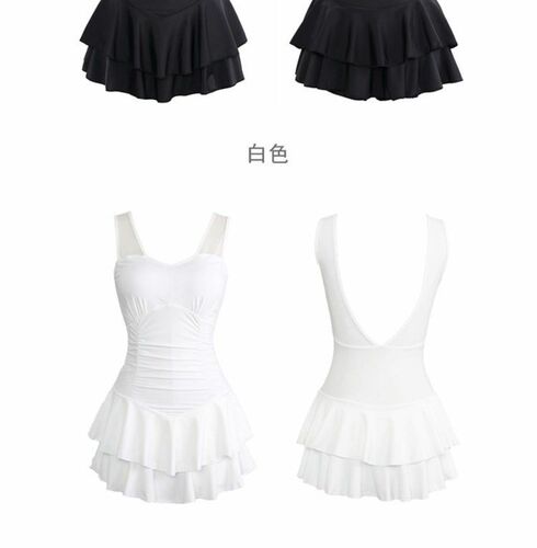 One-piece swimsuit for women, high-end, belly-covering and slimming  new sexy backless skirt-style hot spring conservative swimsuit