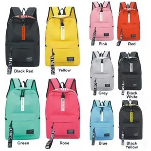 2025 New Backpack Backpack for Men and Women Junior High School and High School Student Backpack Large Capacity K-Style Campus Canvas Double Back