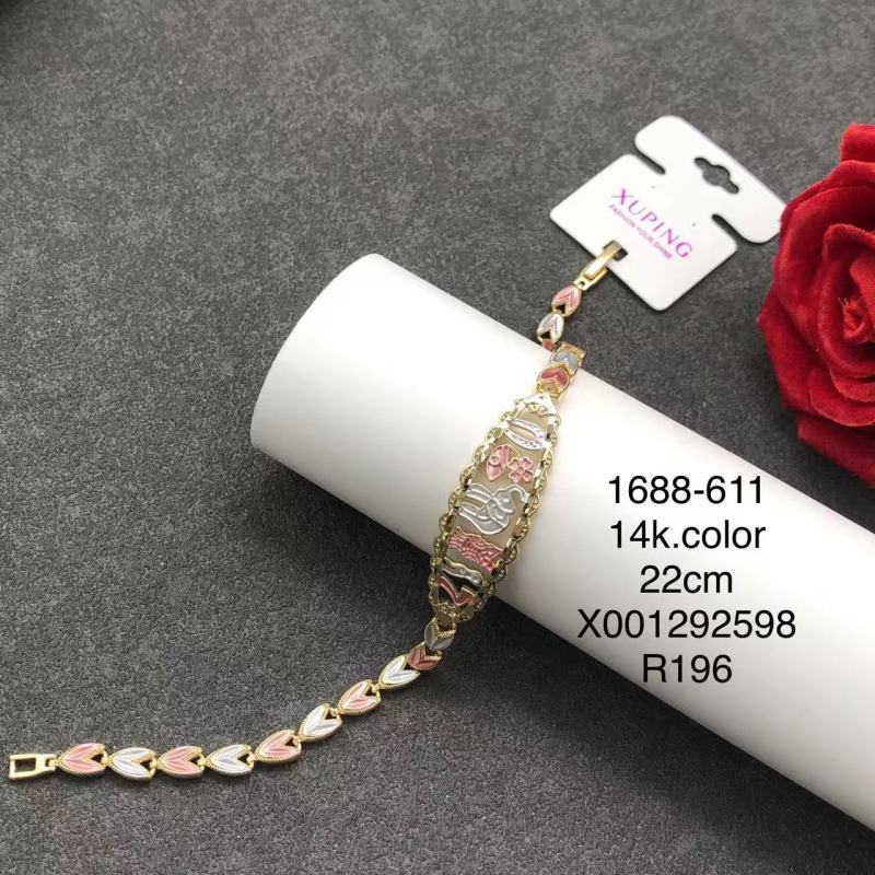 Xuping Europa y los Estados Unidos transfronterizos amor pulsera aleación de cobre chapado 14k personalidad fría viento nicho temperamento joyería al por mayor