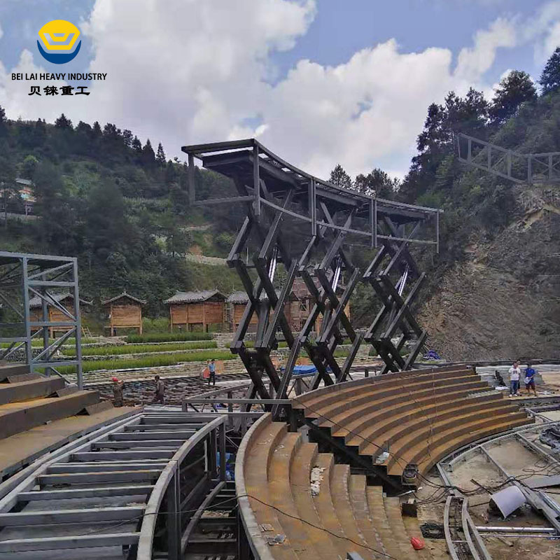 户外大型升降舞台剪叉式电动液压伸缩升降机景区室外舞台升降平台