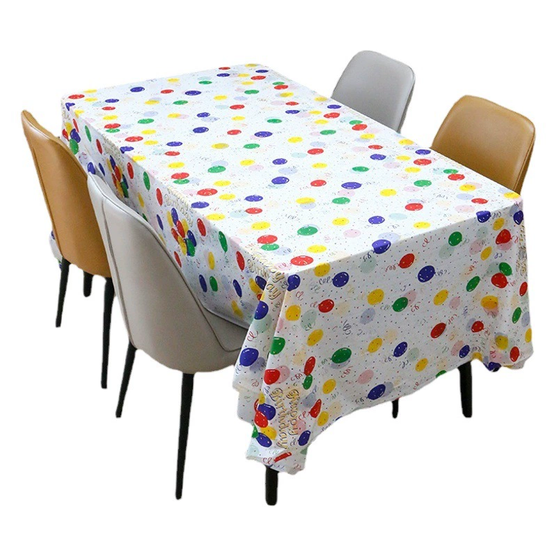 Одноразовая пластиковая Скатерть ПЕВА утолщенная маслостойкая мультяшная воздушная скатерть день рождения детский сад скатерть оптом