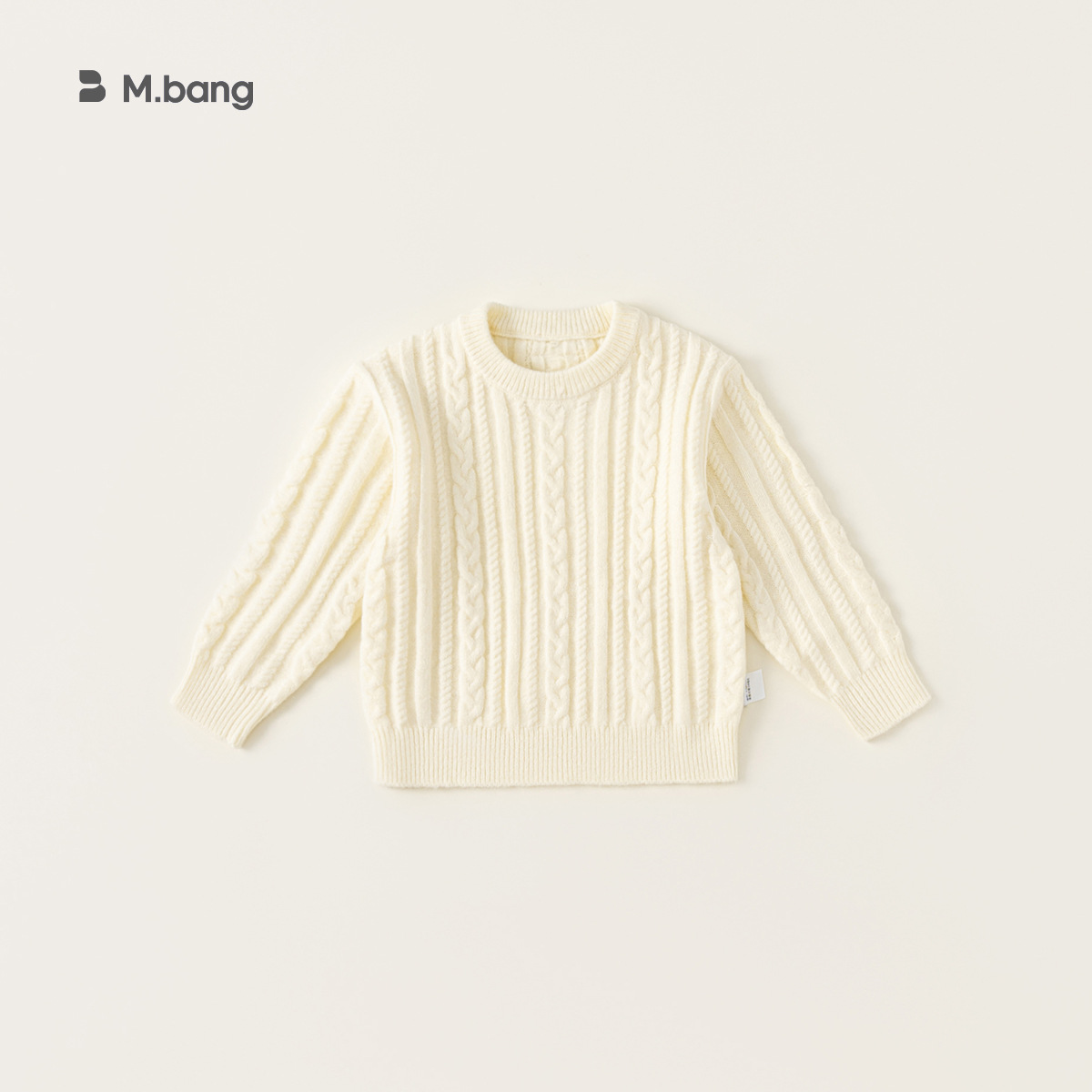 Yoobao suéter de niño camisa de punto de color sólido bebé con Huzhou tela interior ropa infantil blando de cuello redondo