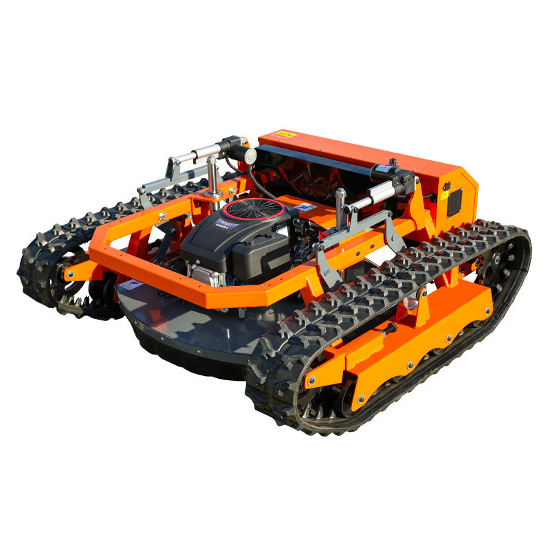 Cortacésped sobre orugas de tanque 18-28 caballos de fuerza de potencia híbrida gas-electricidad dique de huerto desmalezador de colinas