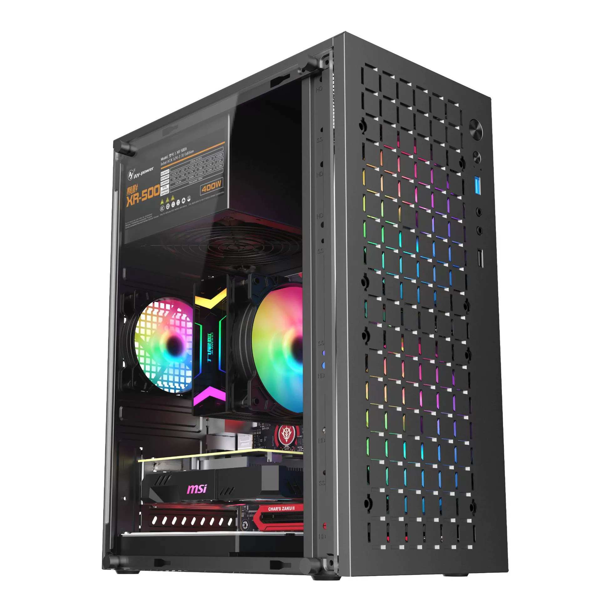 九尾狐 H6 computer machine box table MATX motherboard business office DIY shell ITX thick board