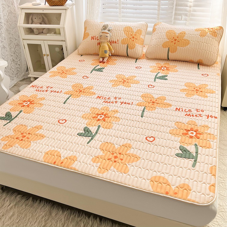 Soy Fiber Latex Mat Washable Small Fresh Baby Ice Silk Mat Children's Air-conditioned Soft Mat