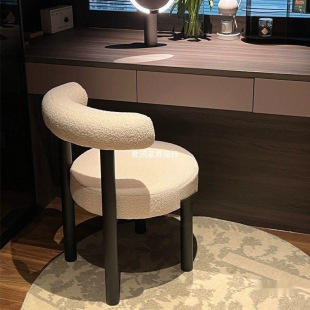Internet Celebrity Makeup Girl Dressing Cream Modern Stool Designer Simple Dining Chair Bedroom Home Dressing Table Chair