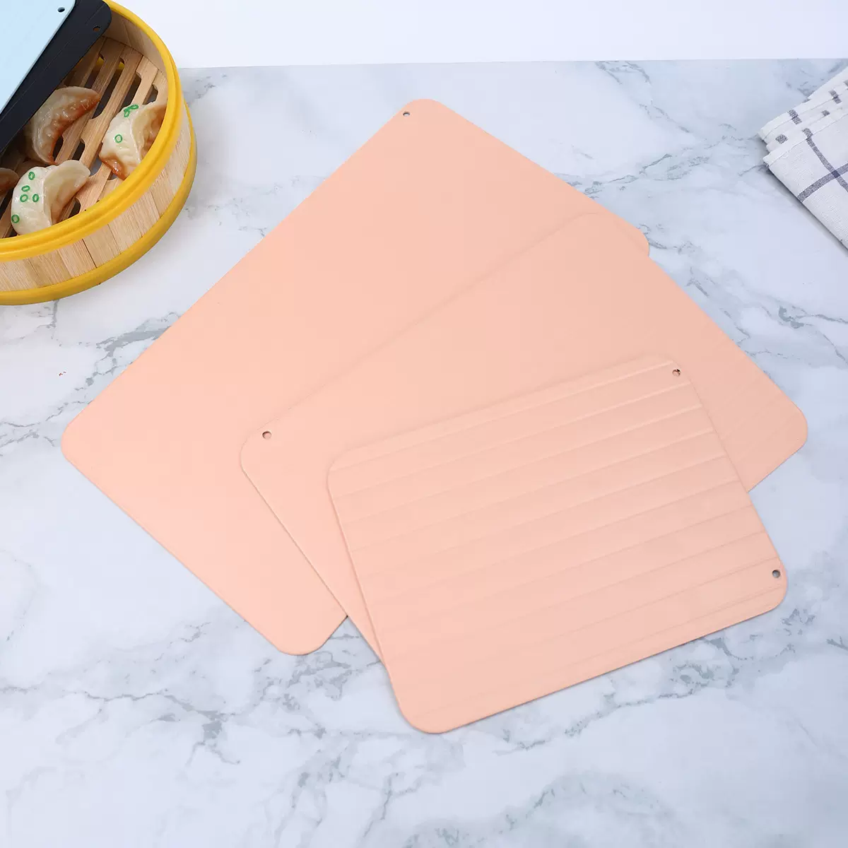 定制家用快速解冻板铝质急速牛排除冰板盘食物肉类海鲜极速解冻板