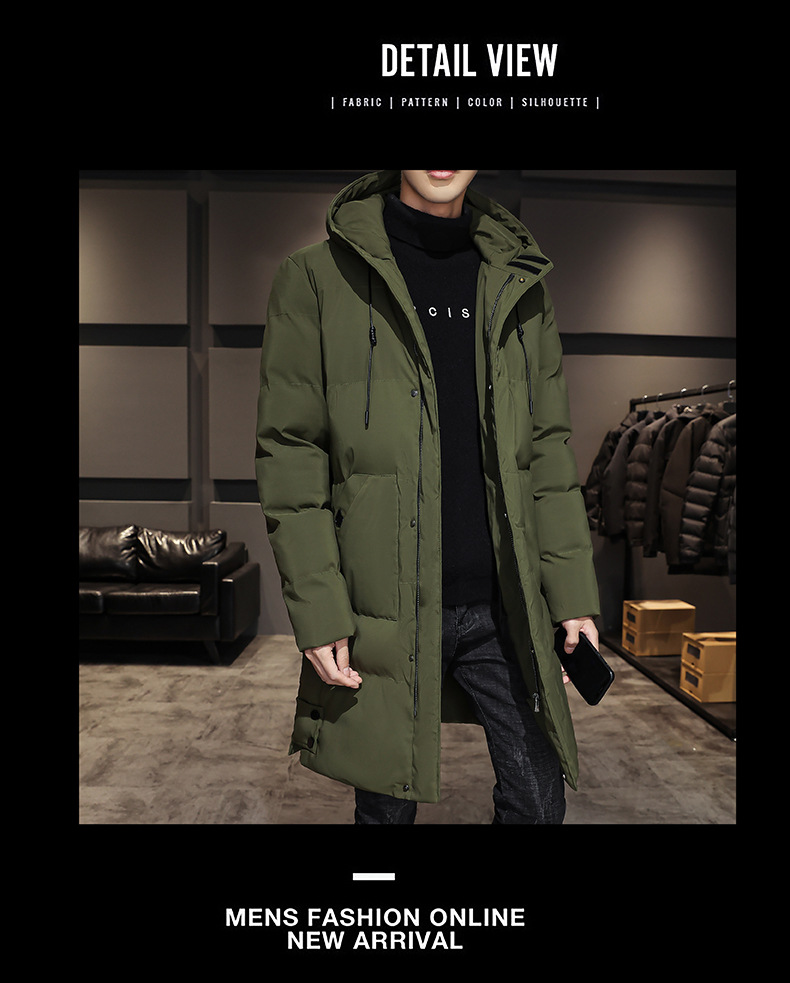 Veste d'hiver homme à capuche chaude rembourrée et doublée_voghion.com